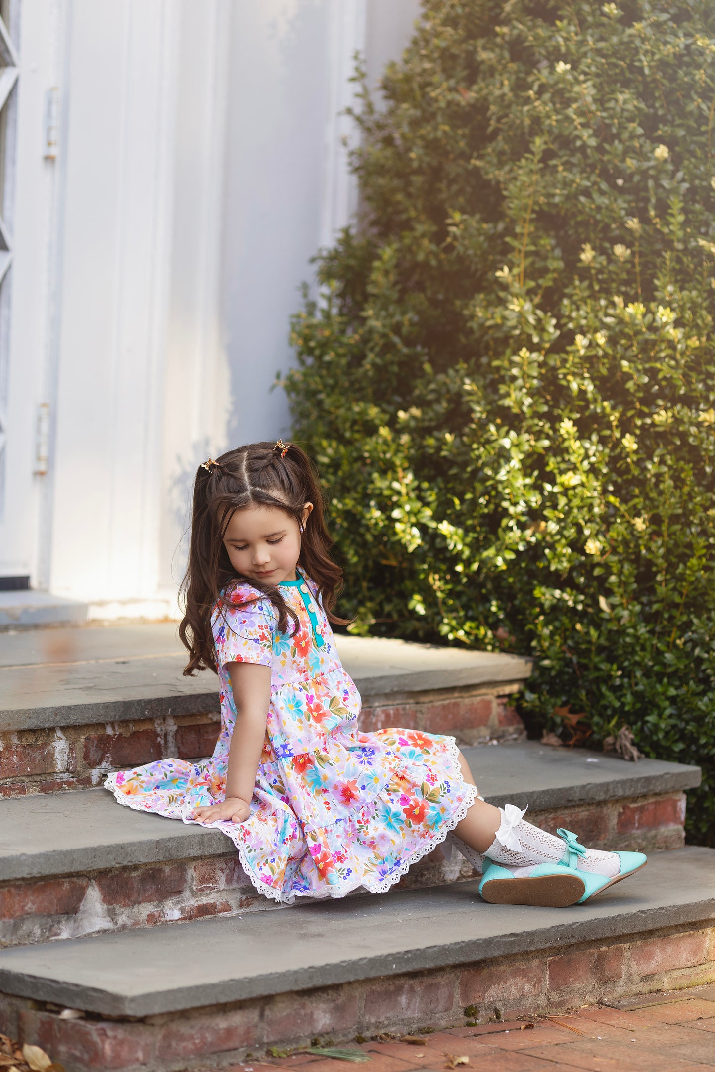 Belles Fleurs Floral Dress