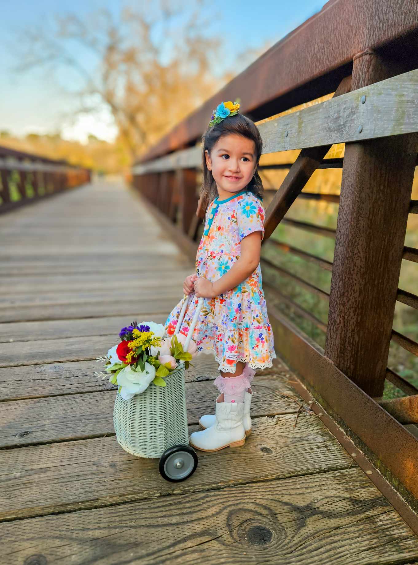 Belles Fleurs Floral Dress