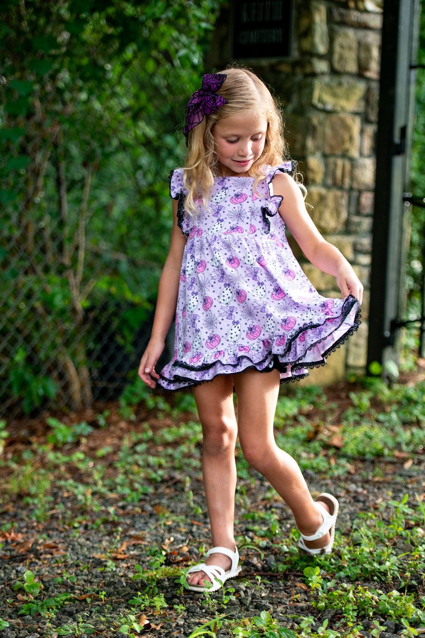 Halloween Ghoul Next Door Bow Back Tunic Set