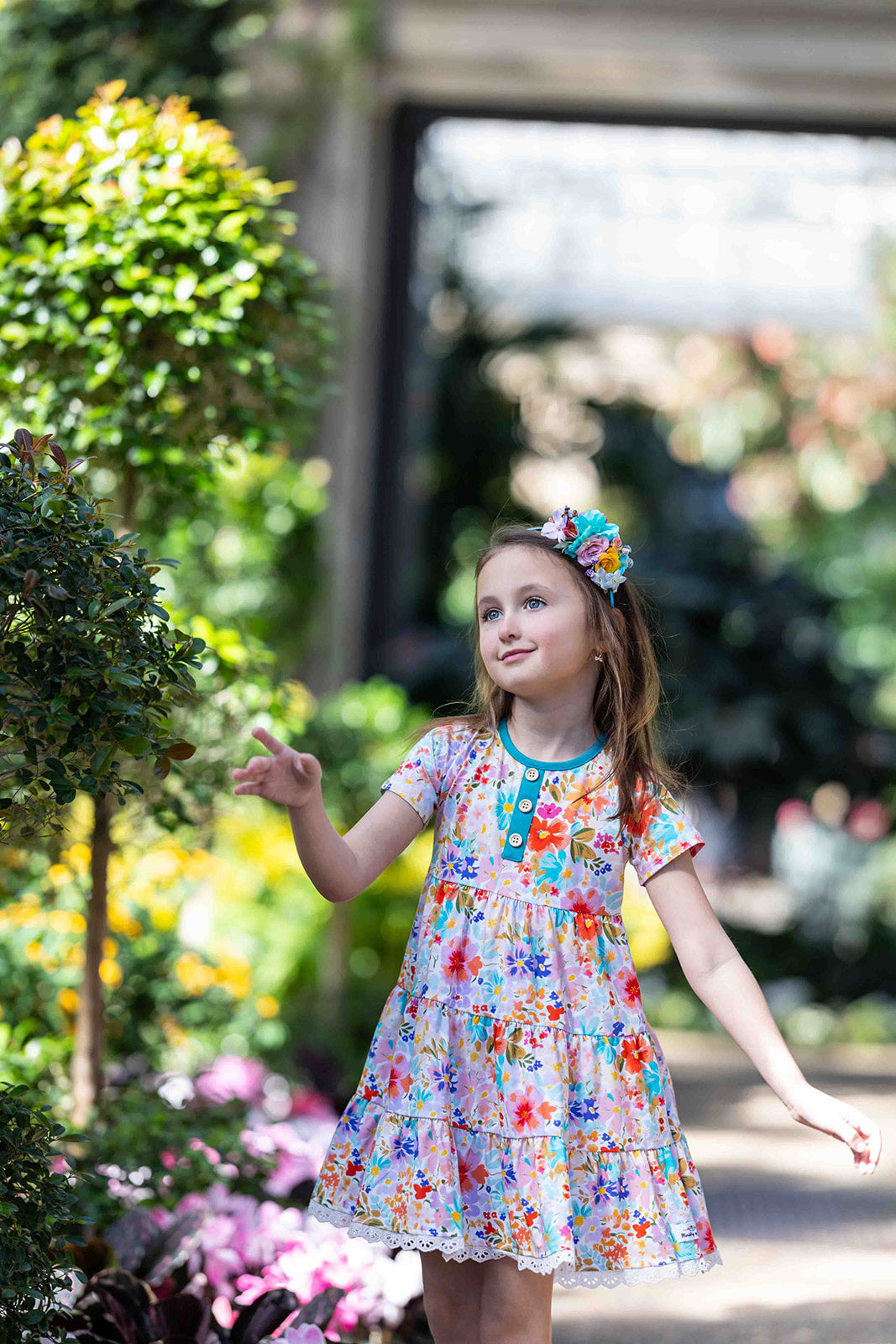 Belles Fleurs Floral Dress