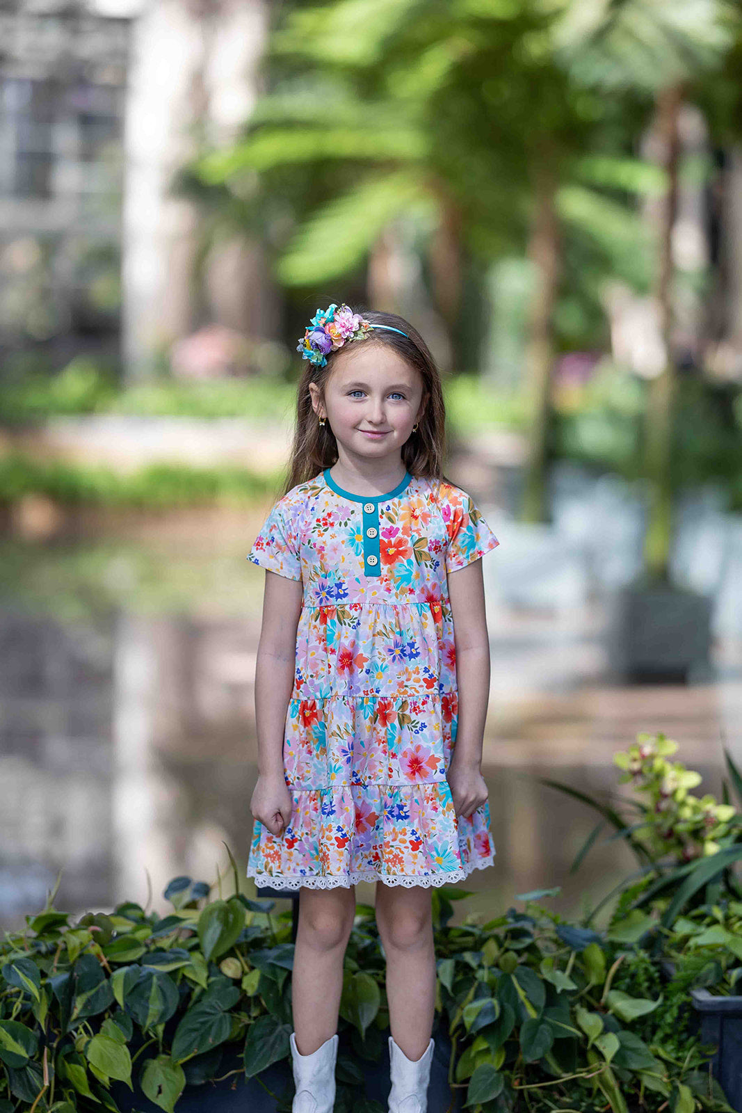 Belles Fleurs Floral Dress