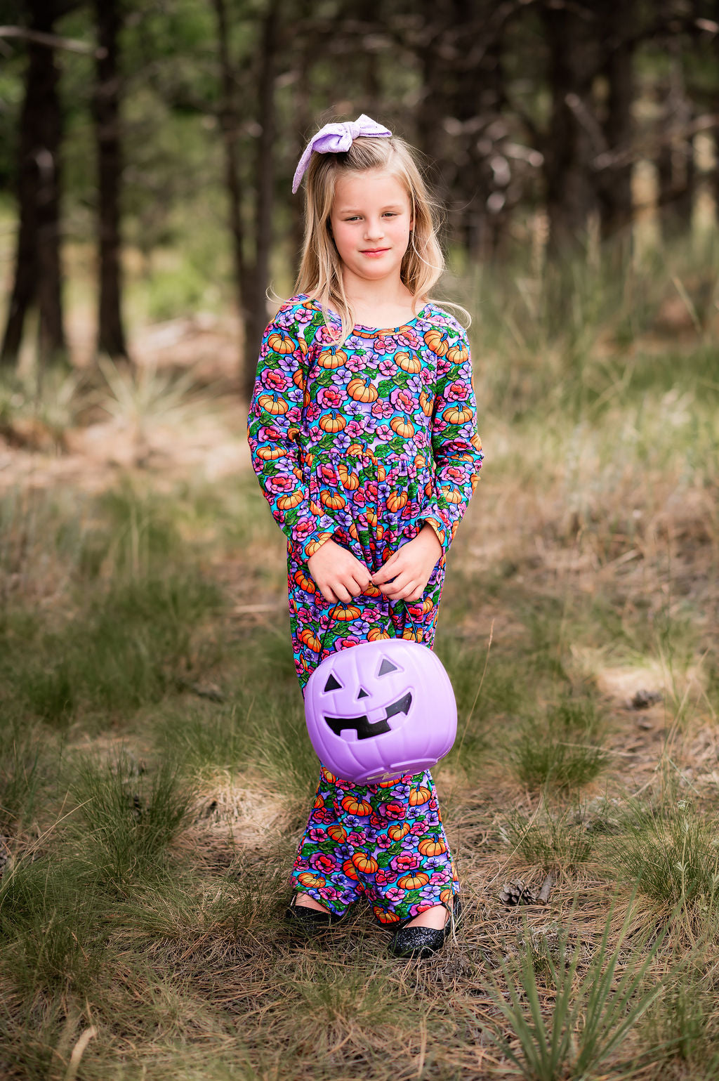 Pumpkins and Peonies Leggy Romper