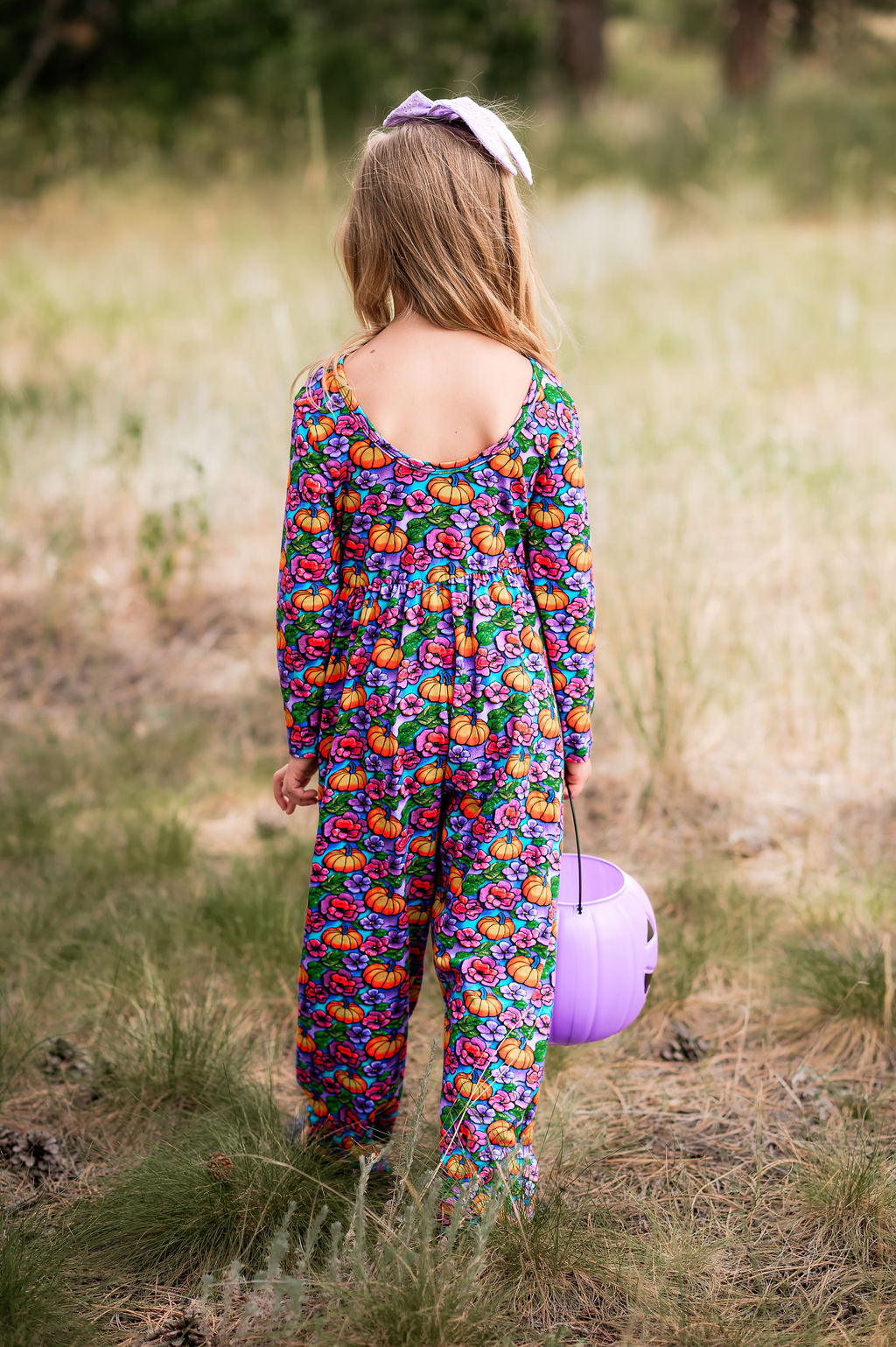 Pumpkins and Peonies Leggy Romper