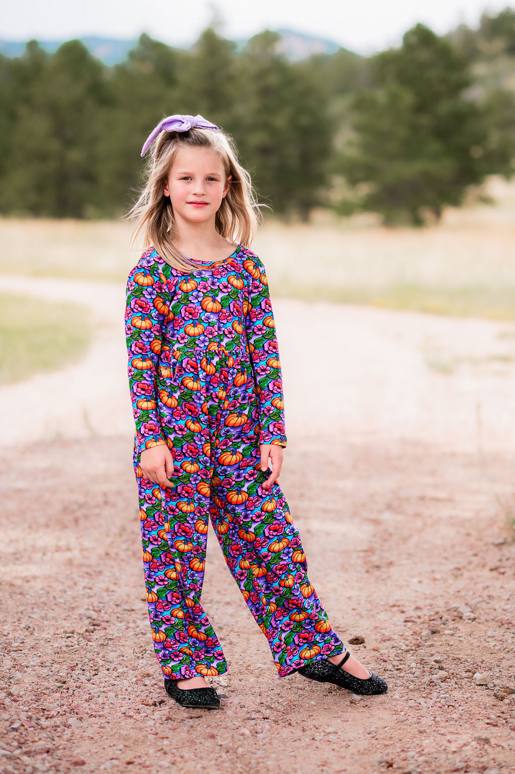 Pumpkins and Peonies Leggy Romper