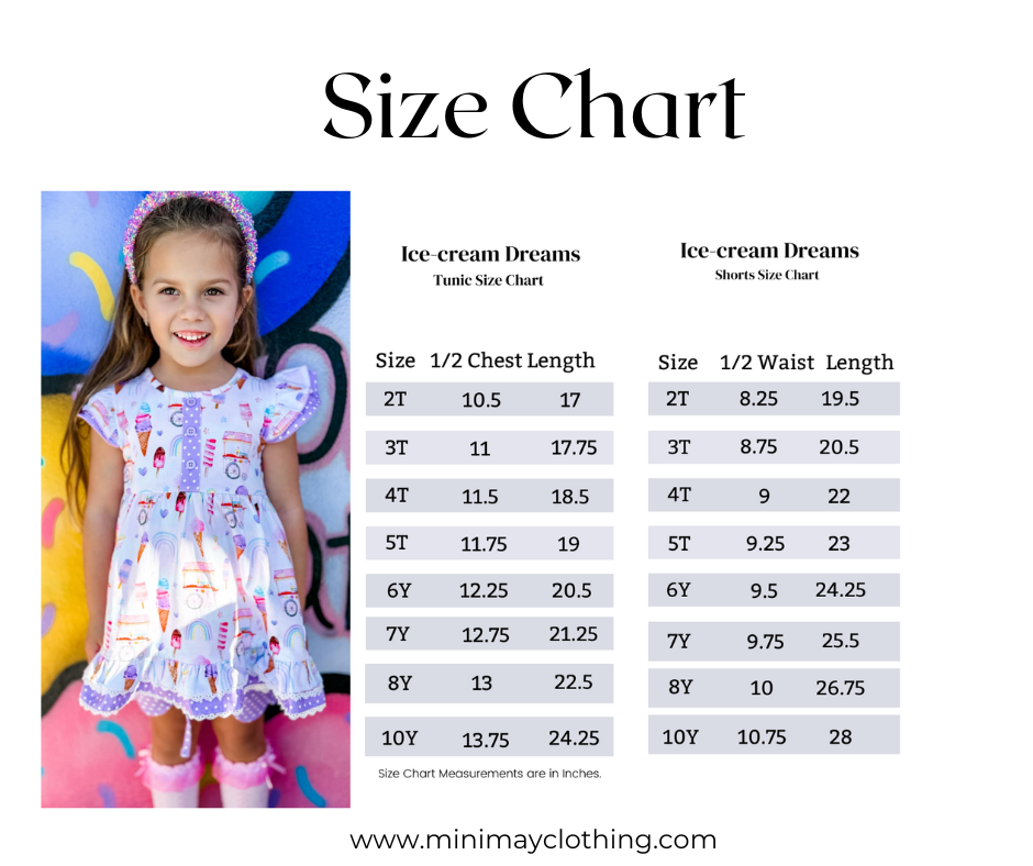 Ice-cream Dreams Tunic and Shorts Set