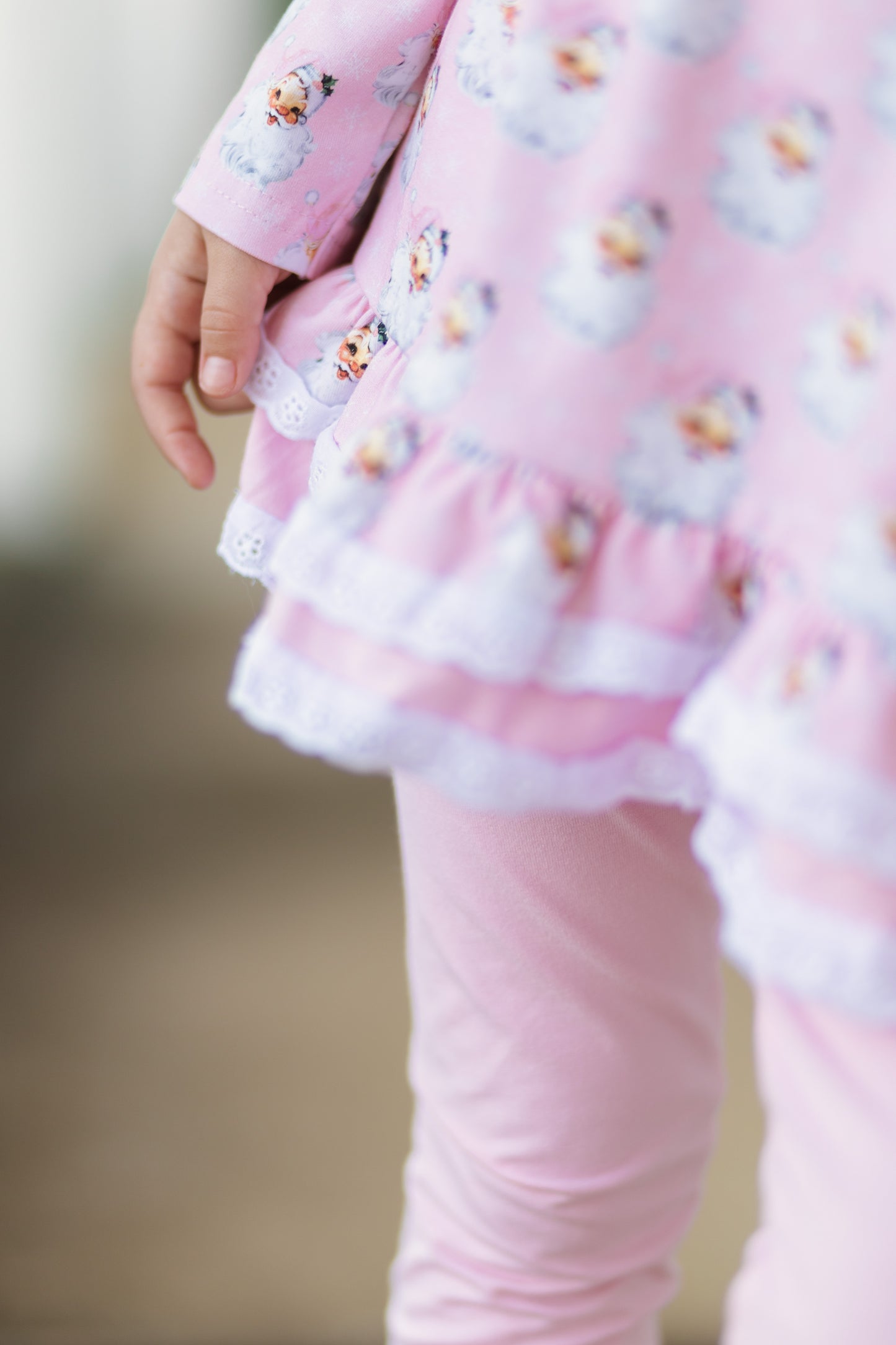 Pink Santa Tunic Set