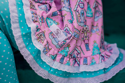 Pink Nutcracker Holiday Playset