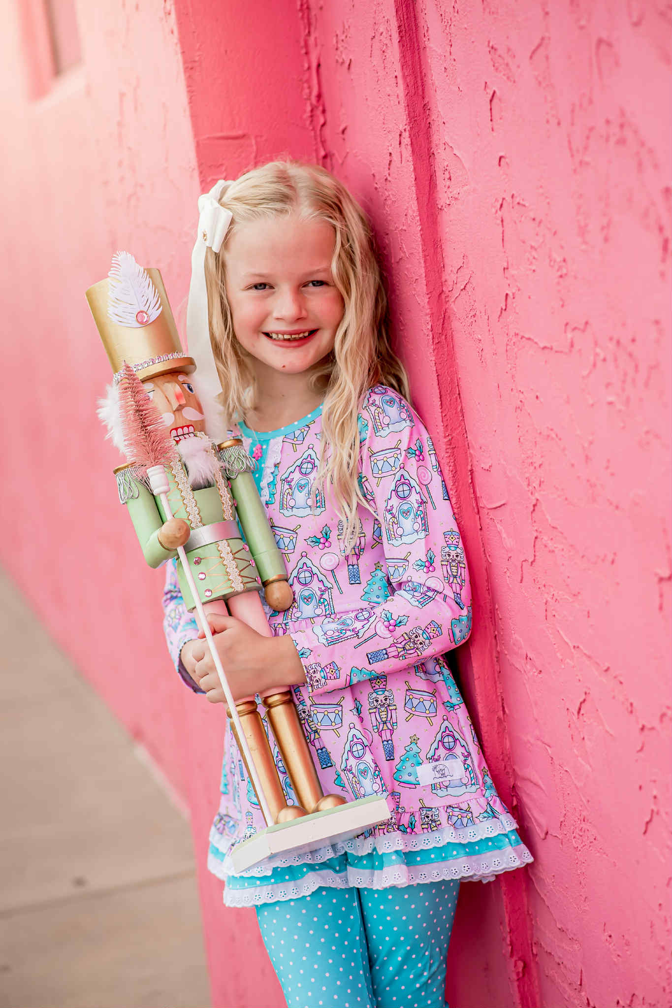 Pink Nutcracker Holiday Playset