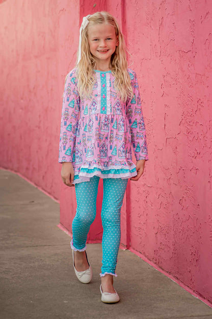 Pink Nutcracker Holiday Playset