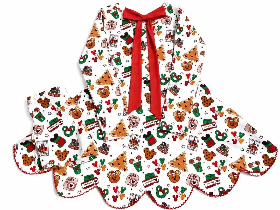 Magical Christmas Athletic Dress with Shorts Preorder