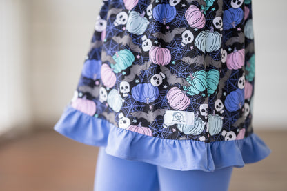 Skeleton Spooky Halloween Tunic Set