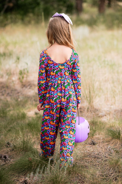 Pumpkins and Peonies Leggy Romper