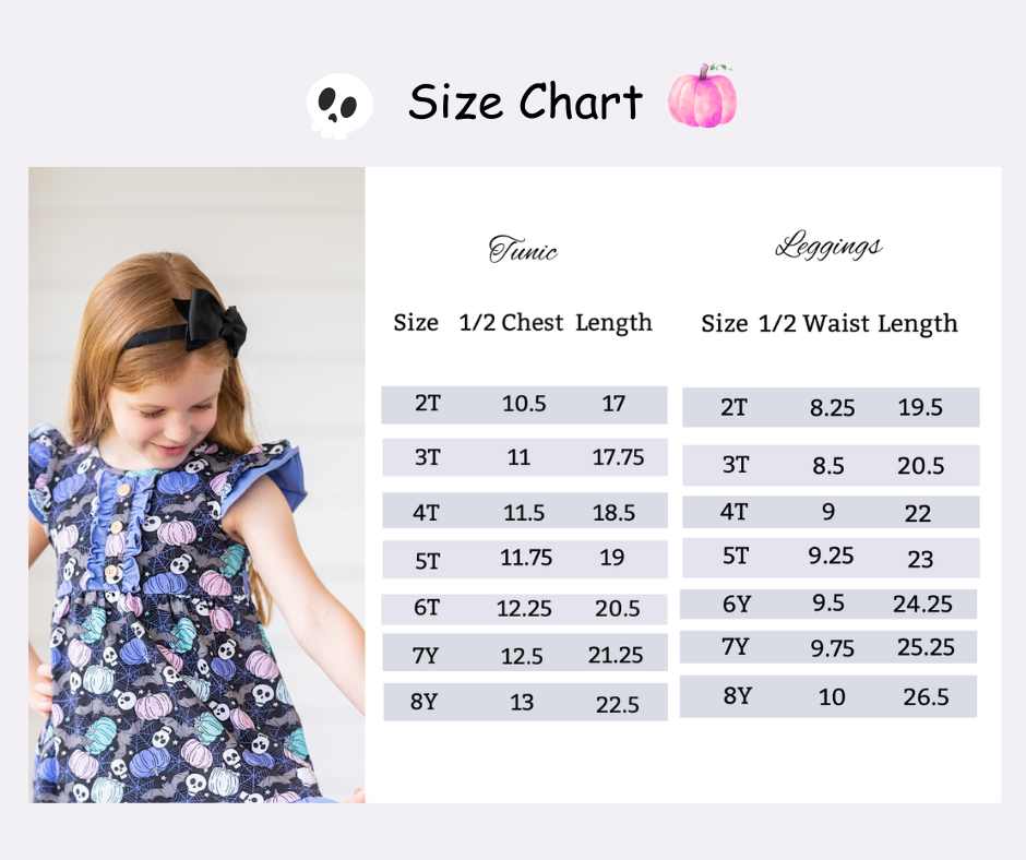 Skeleton Spooky Halloween Tunic Set