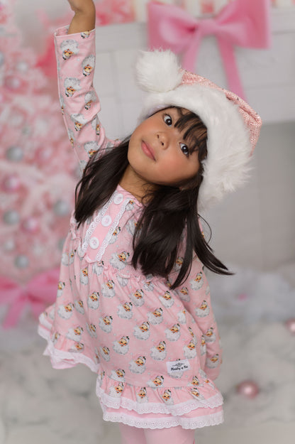 Pink Santa Tunic Set