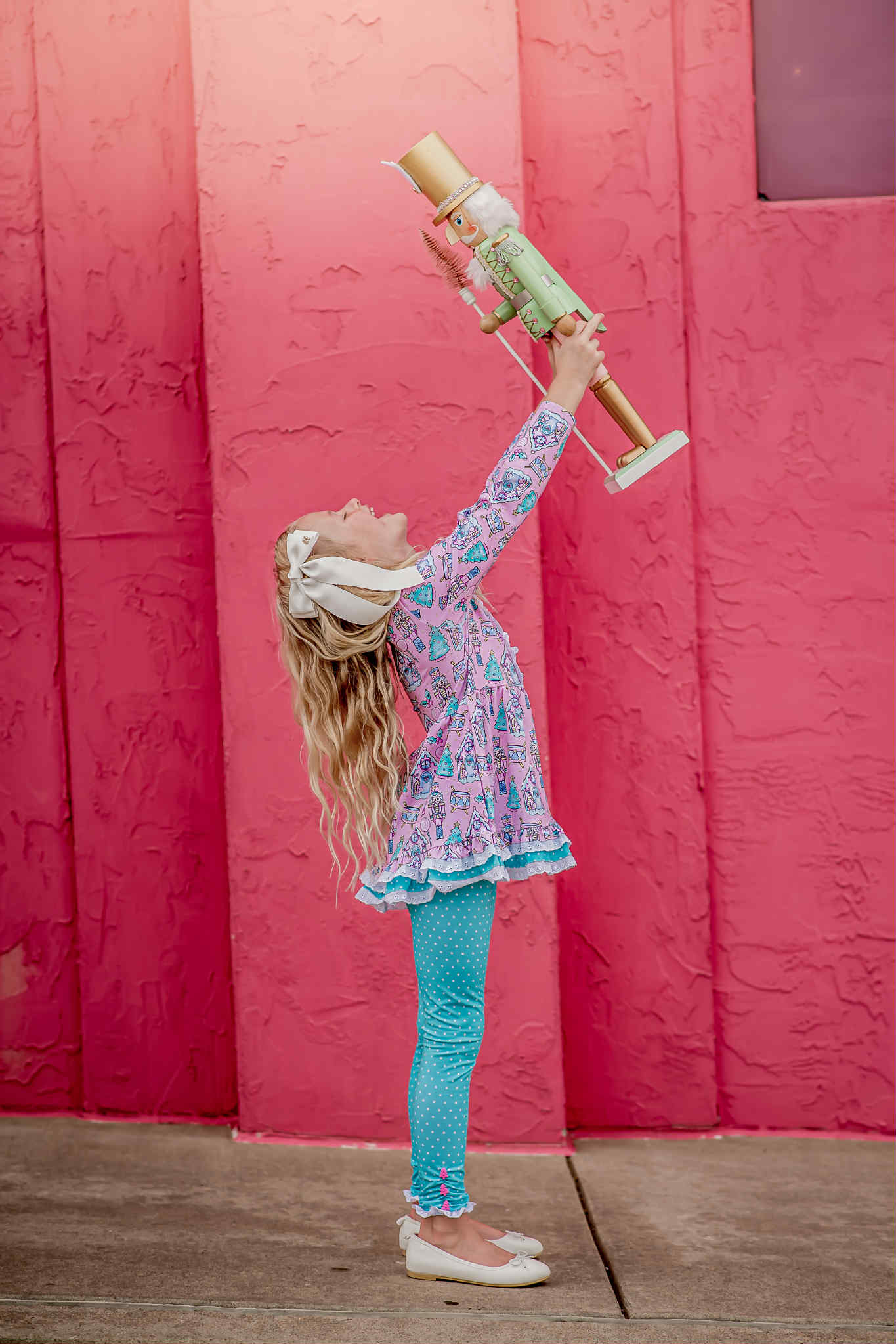 Pink Nutcracker Holiday Playset