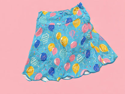 Birthday Balloons Skort