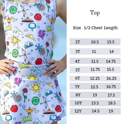 Princesses Athleisure Skort Set
